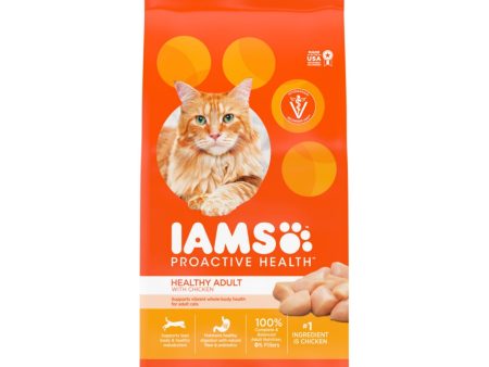 IAMS Proactive Health Adult Dry Cat Food Chicken 1ea 7 lb For Sale