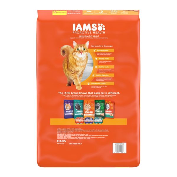 IAMS Proactive Health Adult Dry Cat Food Chicken 1ea 16 lb For Discount