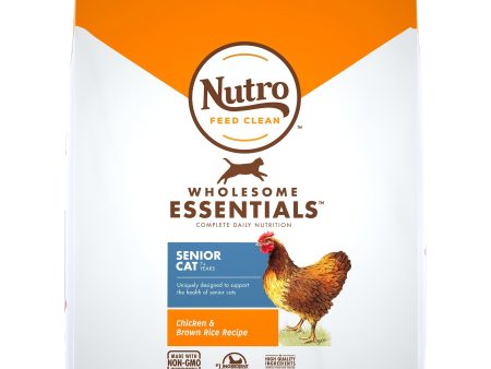 Nutro Products Wholesome Essentials Healthy Weight Indoor Senior Dry Cat Food Chicken & Brown Rice 1ea 14 lb Online now