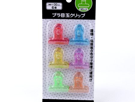 6-Color Bulldog Clip (6pcs) on Sale