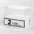 2-Section Clear Organizer with Compartments (6x9.2x8.2cm) For Cheap