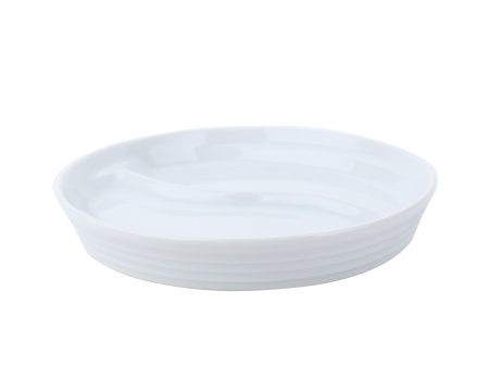 2-Sectional Porcelain Plate L d.14cm Hot on Sale