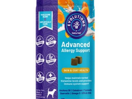 Advanced Allergy Support Soft Chews 90 Count by Evolutions By NaturVet on Sale