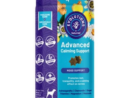 Advanced Calming Mood Support Soft Chews 90 Count by Evolutions By NaturVet Supply