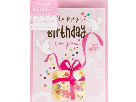 Active Corporation Bunny Pink Birthday Card Online Hot Sale